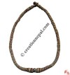 Rasta color cotton wrapping necklace