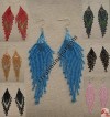 Long frills design pote ear ring