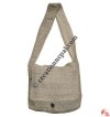 Plain color hemp flap bag