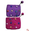 Felt dots coin purse
