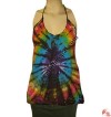 Cotton tie-dye halter top2