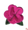 Two-step flower felt brooch