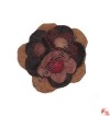 5-flower felt brooch