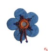 Glass beads decorated tiny felt brooch