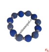 Metal caps-felt balls wristband
