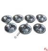 Steel offering bowl set