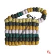 Felted woolen ball purse