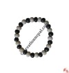 Black and white wristband