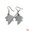 Leaves shape bone earring