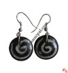 Spiral carved bone ear ring2