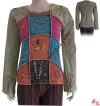 Hand embroidered long sleeves rib t-shirt