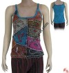 Patch-work stone wash rib-top