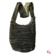 Layer-cut stone wash Lama bag
