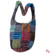 Layer cutting patch-work khaddar bag