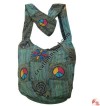 Patch-work Peace and flower lama bag
