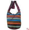 Stripes patch-work lama bag