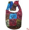 Dots and prints patch-work bag