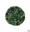 Felt balls tea coaster2