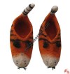 Tiger design kids felt shoes
