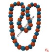Tiny glass beads decorated balls necklace 4
