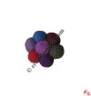 Felt balls brooch
