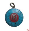 OM mantra turquoise pendant