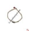 Bone bead decoration hemp bracelet