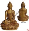 Golden paint resin Buddha statue1