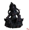 Red-black color Kuber resin statue