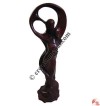 Kissing couple resin art image