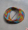 Glass beads wire bangle 2