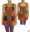 Khaddar over-dyeing tube top