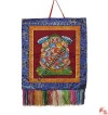 Wheel of life brocade wall hanging