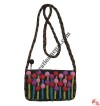 Balls on lines small size long strap bag