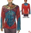 Hand embroidery patch-joined rib hooded top 7