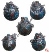 Small size round body decorative herbs bottle