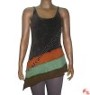 Bottom stripes plain rib top1