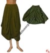 Cotton box skirt with pockets