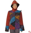 Hand emb crazy patch cotton jacket