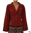 Thick cotton embroidered ladies coat