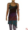 Flower design stone wash tank top