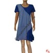 Cap-sleeves fine rib dress
