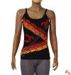 Cut-out Om design rib tank top