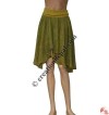 Lycra belt triangle shape rib skirt
