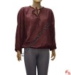 Thin cotton plain long sleeves Kurtha top