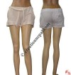Fine rib ladies shorts
