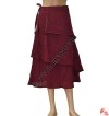 Plain cotton two layer wrapper skirt
