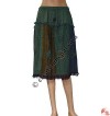 Stripes cotton patch-work skirt