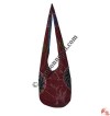 Side tie-dye sun print cotton Lama bag 4