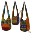 Razor-cut patch work cotton lama bag